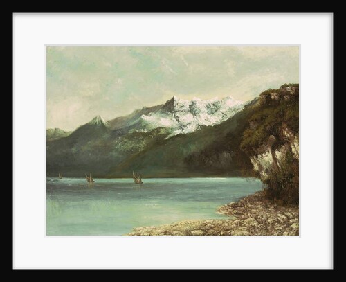 Lake Geneva and the Dents du Midi, 1877 by Gustave Courbet