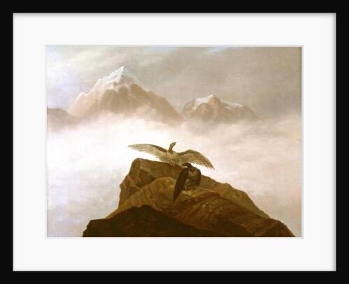 Eagles Landing on an Alpine Peak by Karl Gustav Carus