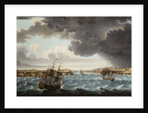 One of a set of seven views of Valletta, Malta and its environs, c.1753 by Alberto Pullicino
