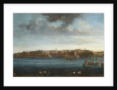 One of a set of seven views of Valletta, Malta and its environs, c.1753 by Alberto Pullicino