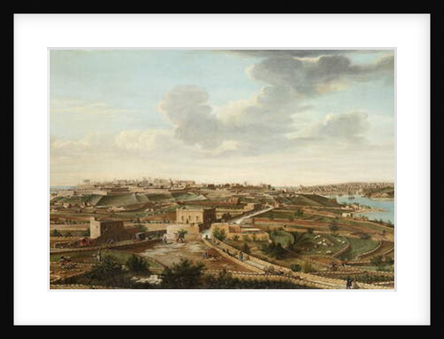 One of a set of seven views of Valletta, Malta and its environs, c.1753 by Alberto Pullicino