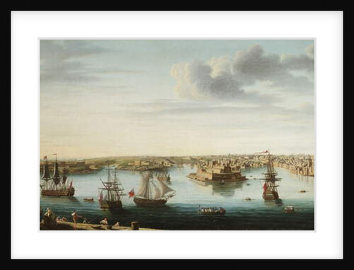 One of a set of seven views of Valletta, Malta and its environs, c.1753 by Alberto Pullicino