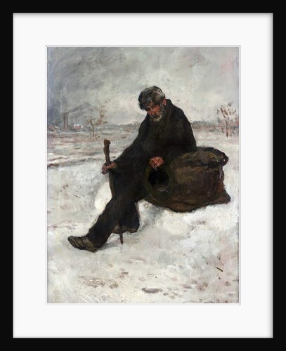 A Philosopher, Cheminot in the Snow by Jean Francois Raffaelli