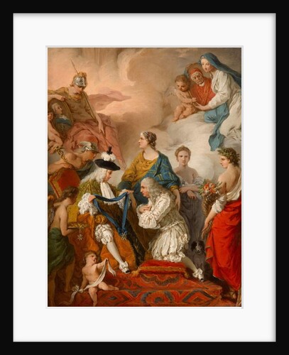 The Duke of Saint Aignan investing Girolamo Vaini, Prince of Cantalupe and Duke of Selci by Pierre Subleyras