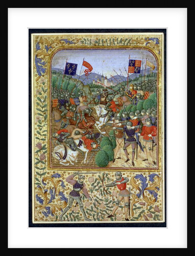 Battle of Agincourt, October 25th 1415 by English School