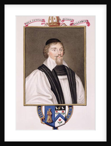 Portrait of John Jewel Bishop of Salisbury by Sarah Countess of Essex