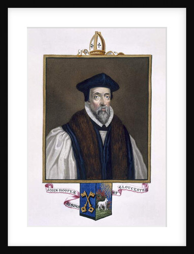 Portrait of John Hooper Bishop of Gloucester by Sarah Countess of Essex