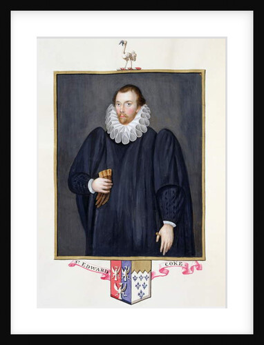 Portrait of Edward Coke by Sarah Countess of Essex
