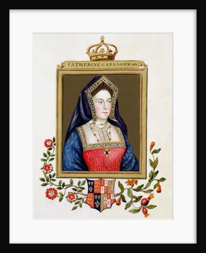 Portrait of Catherine of Aragon 1st Queen of Henry VIII by Sarah Countess of Essex