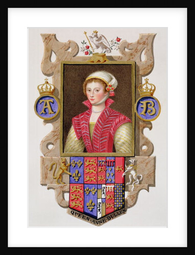Portrait of Anne Boleyn 2nd Queen of Henry VIII by Sarah Countess of Essex