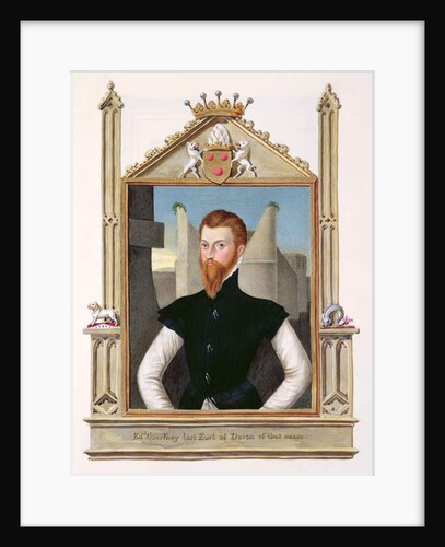 Portrait of Edward Courtenay Last Earl of Devonshire from 'Memoirs of the Court of Queen Elizabeth'. by Sarah Countess of Essex