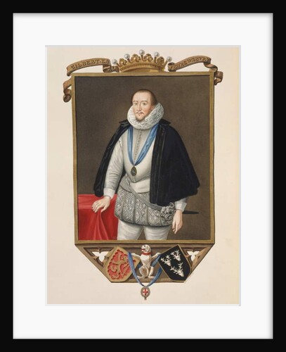 Portrait of Gilbert Talbot 7th Earl of Shrewsbury by Sarah Countess of Essex
