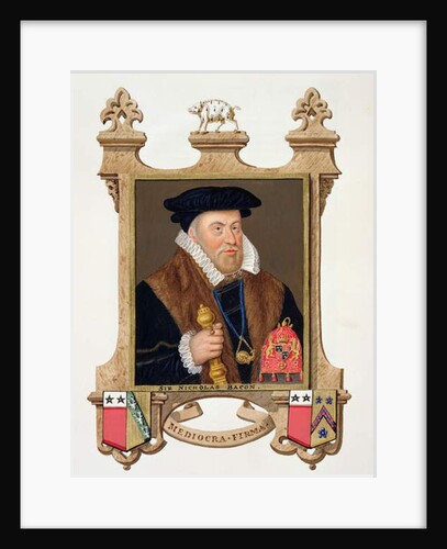 Portrait of Sir Nicholas Bacon by Sarah Countess of Essex