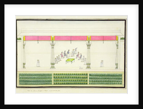 Treaty of the Nawab with the British at Benares in 1765 at which Gentil was present by French School