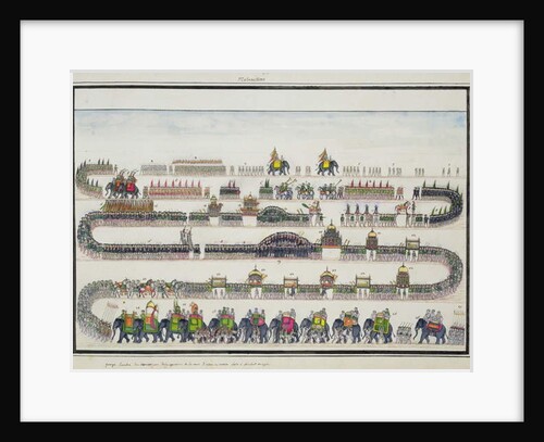 Muharram Ceremony, Faizabad, 1772 from 'The Gentil Album', published in 1774 by French School