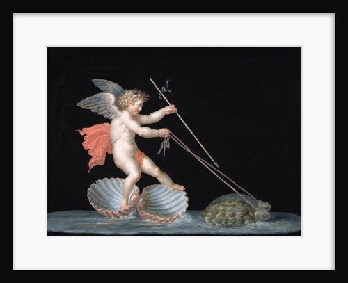 Cupid being led by Tortoises by Michelangelo Maestri