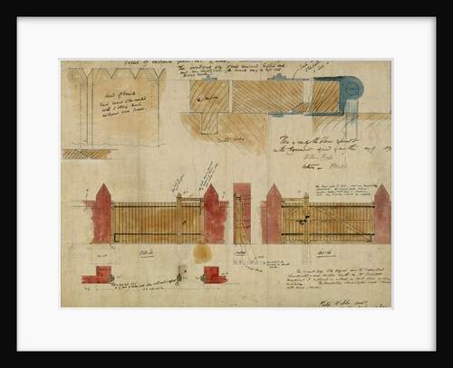 Plans and elevations for The Red House, Bexley Heath, 1859 by Philip Webb