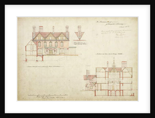 Design for Joldwyns, Surrey, 1872 by Philip Webb
