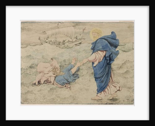Sketch of Christ Walking on Water by Richard Dadd