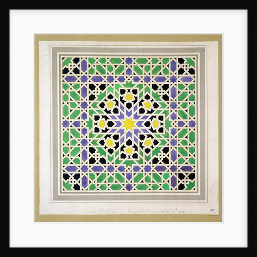Mosaic design from the Alhambra by James Cavanagh Murphy