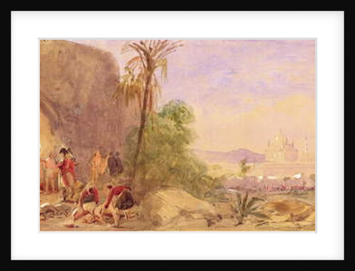 The discovery of Tipu's body at the Water Gate at Seringapatam by John Absolon