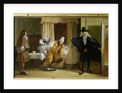 Scene from 'Le Malade Imaginaire' by Moliere by Charles Robert Leslie