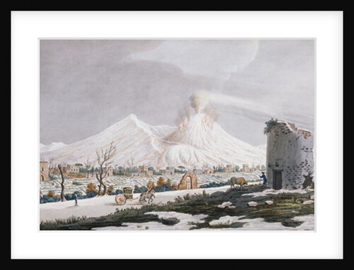 Vesuvius in Snow by Pietro Fabris