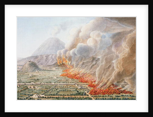 View of an eruption of Mt. Vesuvius which began on 23rd December 1760 and ended 5th January 1761 by Pietro Fabris