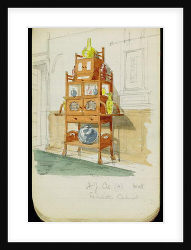 Exhibition Cabinet, c.1860s-70s by Edward William Godwin