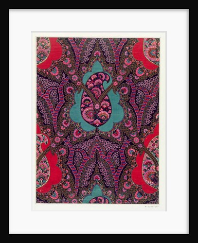 Fabric Design for Paisley Shawls, c.1871 by George Charles Haite