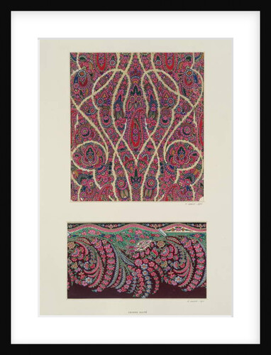 Fabric Designs for Paisley Shawls, c.1871 by George Charles Haite
