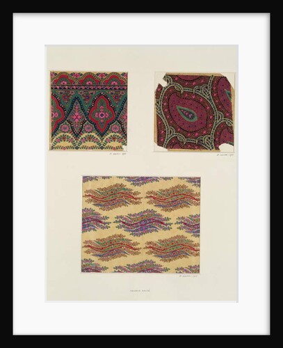 Fabric Designs for Paisley Shawls, c.1871 by George Charles Haite