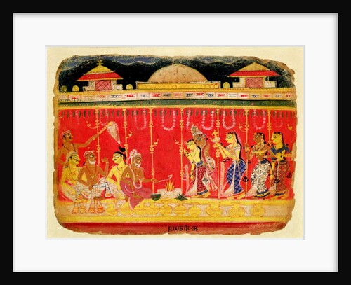 The Marriage of Krishna's Parents by Indian School