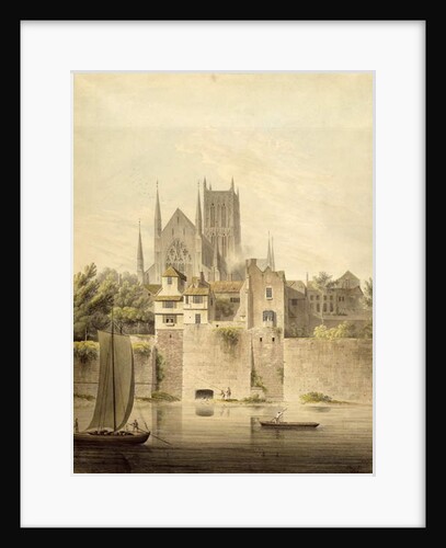 West View of Worcester Cathedral, 1798 by John Powell