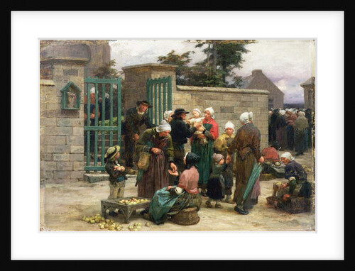 Taking in Foundlings by Leon Augustin Lhermitte