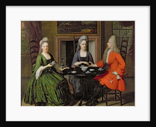 A Tea Party by Nicolaes Verkolje