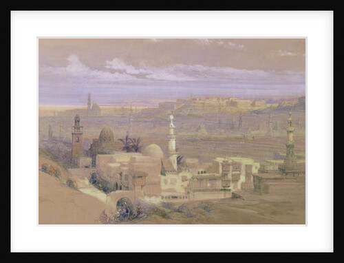 Cairo from the Gate of Citizenib, looking towards the Desert of Suez by David Roberts