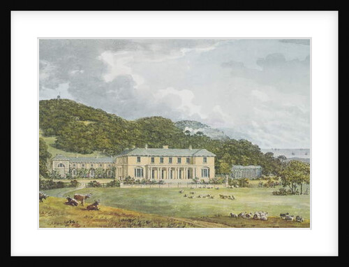 South front with west front in perspective by Humphry Repton