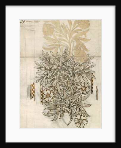 Floral textile design for Morris and Co. by English School