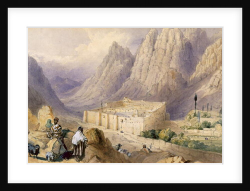 The Convent of St. Catherine, Mount Sinai by William Henry Bartlett