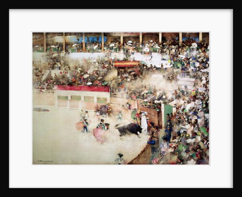 The Little Bull Fight. 'Bravo Toro', Seville, 1894 by Arthur Melville