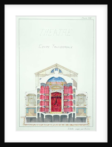 Cross Section of a Theatre by H. Monnot