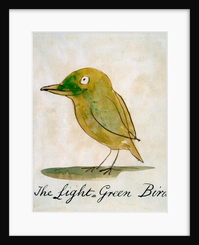 The Light Green Bird by Edward Lear