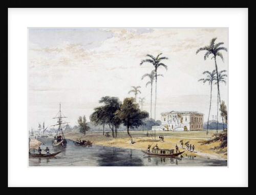 In the Garden House Reach, Calcutta by English School