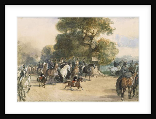 Scene in Hyde Park by Eugene-Louis Lami
