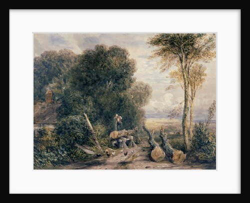 The Saw Pit by David Cox