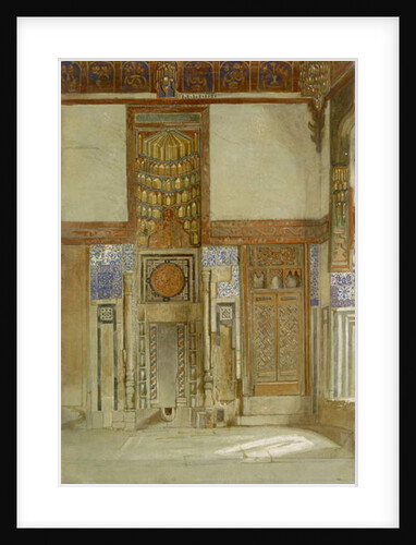 Interior of the House of the Mufti Sheikh El Mahadi, Cairo by Frank Dillon