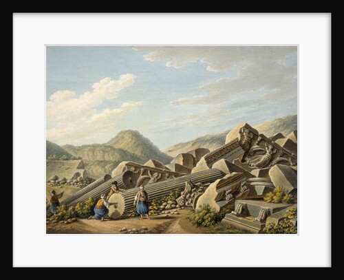 Ruins of a Roman temple at Ephesus, 1790s by Gaetano Mercati