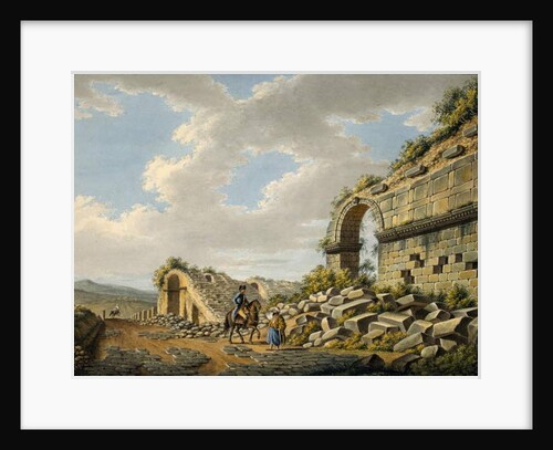Exterior of the ruined Roman theatre at Ephesus, 1790s by Gaetano Mercati