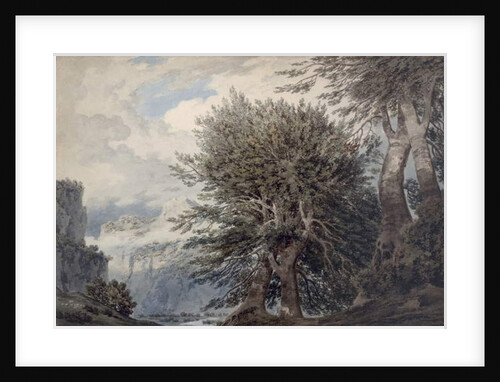 Mountainous Landscape with Beech Trees, 1792 by John Robert Cozens